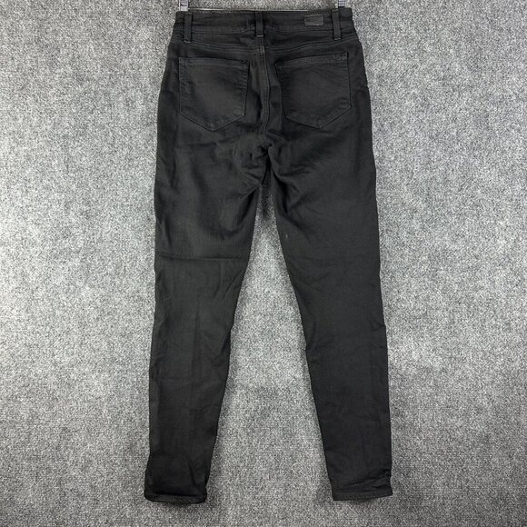 PAIGE Jeans Womens 27 Verdugo Ultra Skinny Black Stretch Pockets Logo - Picture 7 of 10